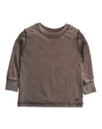 Long Sleeve Mineral Wash - Brown