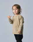 Long Sleeve Mineral Wash - Khaki