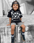 Short Sleeve Hoodie in Born To Be Wild