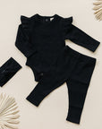 Ribbed Leggings | Black