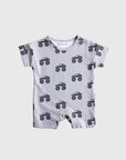 French Terry Romper | Monster Truck