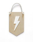 Lightning Bolt Hanging Sign