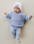 Smiley Beanie | White