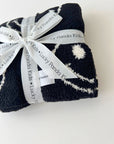 Smiley Fuzzy Blanket | Black