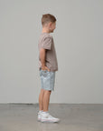 Straight Denim Short - Light Wash