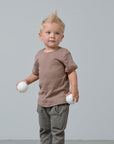 Swoop Elevated Tee - Light Brown