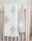 Saranoni Lush Double Layer Receiving Blanket - Swiss Cross
