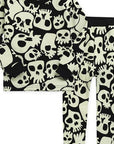 Skull Boom Halloween Long Sleeve PJs