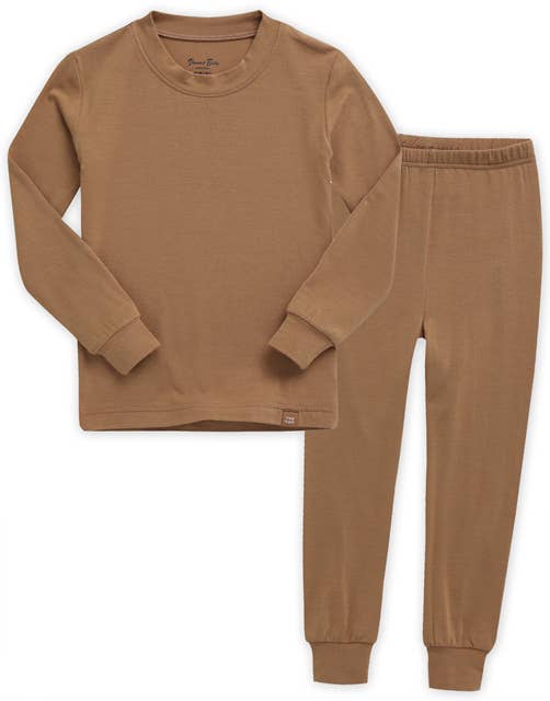 Modal Camel Long Sleeve PJs