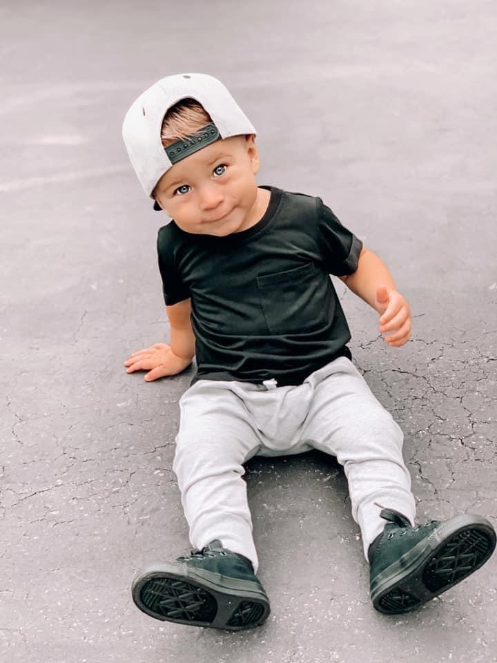 Little Bipsy Short Sleeve Pocket Tee - Black