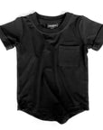 Short Sleeve Bamboo Pocket Tee - Black