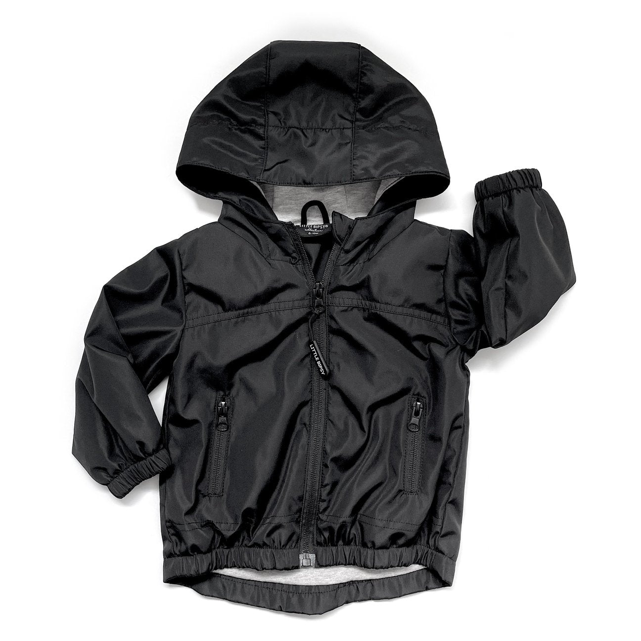 Little Bipsy Zip-up Windbreaker - Black