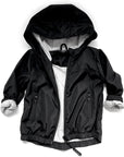 Zip-up Windbreaker - Black