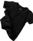 Short Sleeve Bamboo Pocket Tee - Black