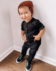 STORY FLASH SALE Snap Romper - Black