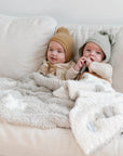 Saranoni Lush Double Layer Receiving Blanket - Swiss Cross