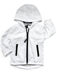 Zip-up Windbreaker - White