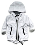 Zip-up Windbreaker - White