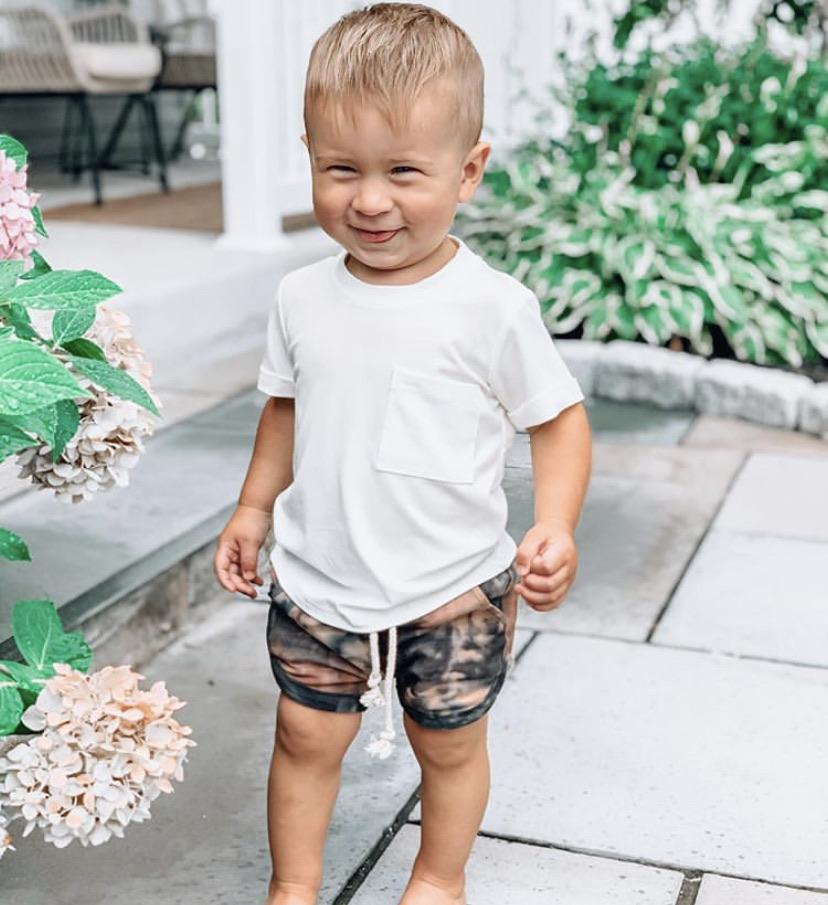 Little Bipsy Short Sleeve Pocket Tee - Off White