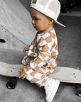 Organic Ribbed Set in Vanilla + Chestnut (PREORDER)