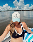 Motor Boatin' Yacht Club - Baby Blue Vintage Trucker Hat
