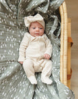 Vanilla Organic Cotton Ribbed Snap