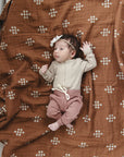 Oatmeal Organic Snap Long Sleeve Ribbed Bodysuit