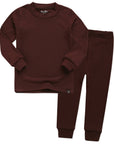Modal Dark Brown Long Sleeve PJs