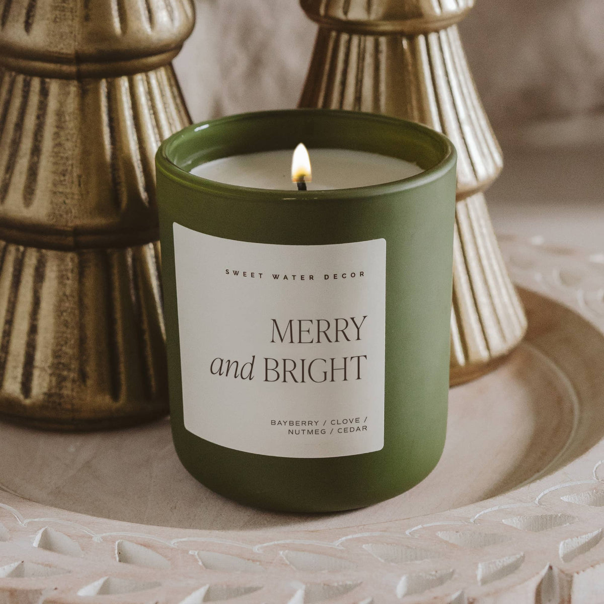 *NEW* Merry and Bright 15 oz Soy Candle, Matte Jar - Gifts