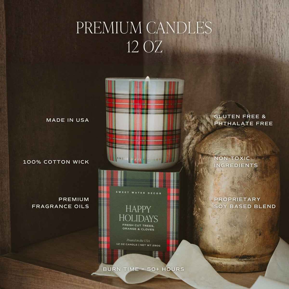 *NEW* Fraser Fir 12 oz Boxed Soy Candle - Christmas Decor