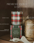 *NEW* Happy Holidays 12 oz Boxed Soy Candle - Gifts