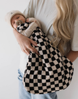Bamboo Sleep Sack | Black Checkerboard