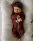 Bamboo Zip Pajamas | Christmas Plaid