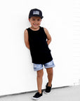 Bamboo Tank in Black