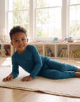 Modal Peacock Blue Long Sleeve PJs