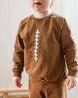 Acid Wash Football Toddler Sweatshirt Set