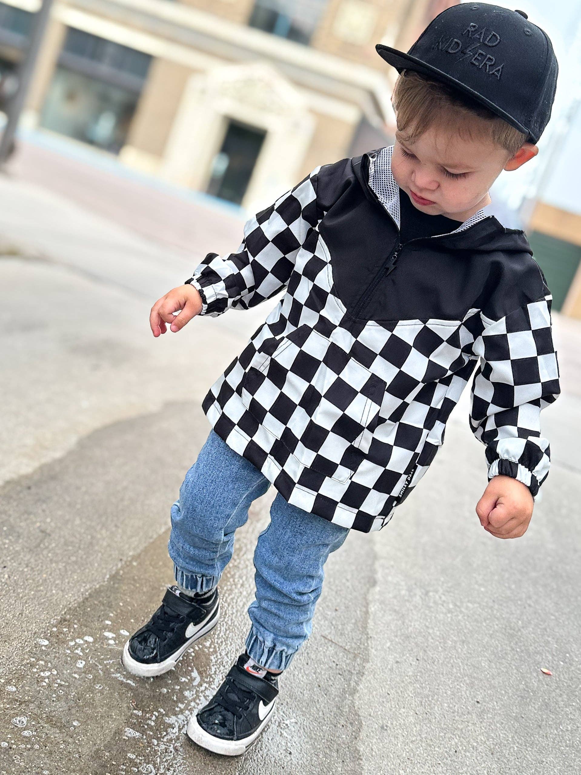 CHECKERED • HALF-ZIP • WINDBREAKER