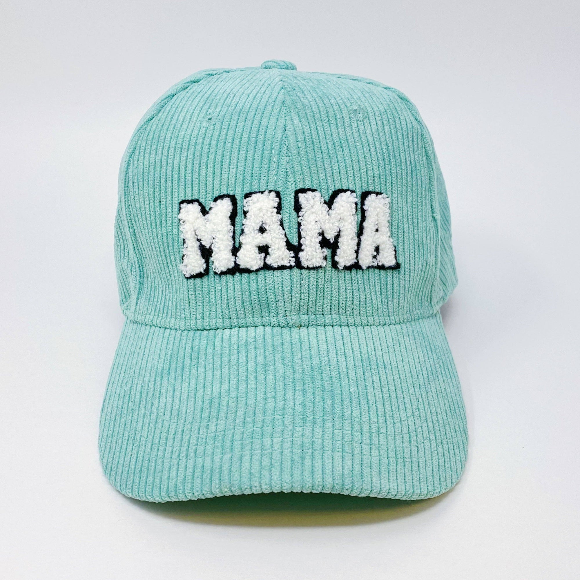 Corduroy Mama Ball Cap: White