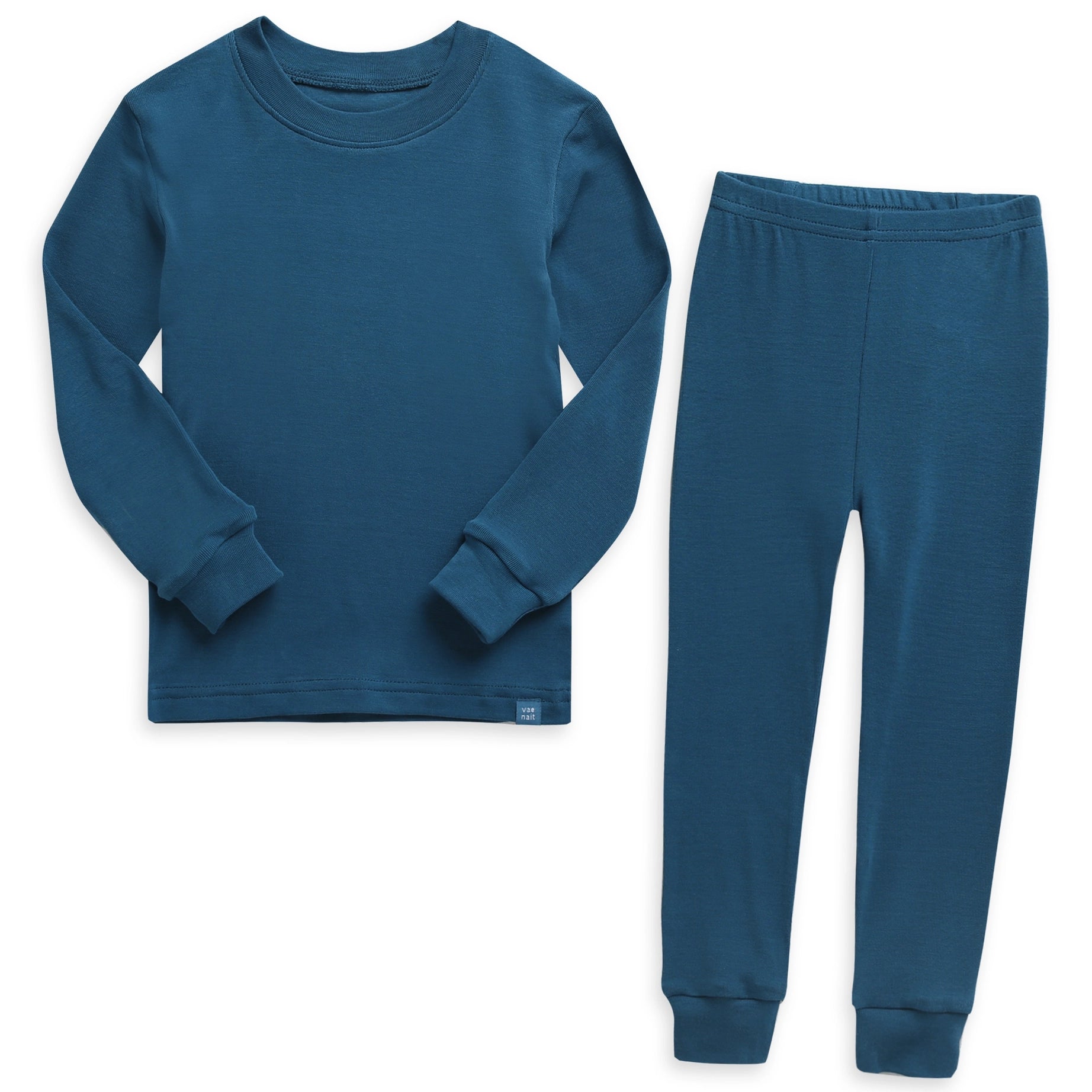 Bamboo Teal Long Sleeve PJs