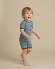Busy Truck Bamboo Boys Girls Infants Short Sleeve PJs-C