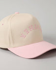 MOTHER Upside Down Lettering Embroidery Cap: Black / ONE SIZE