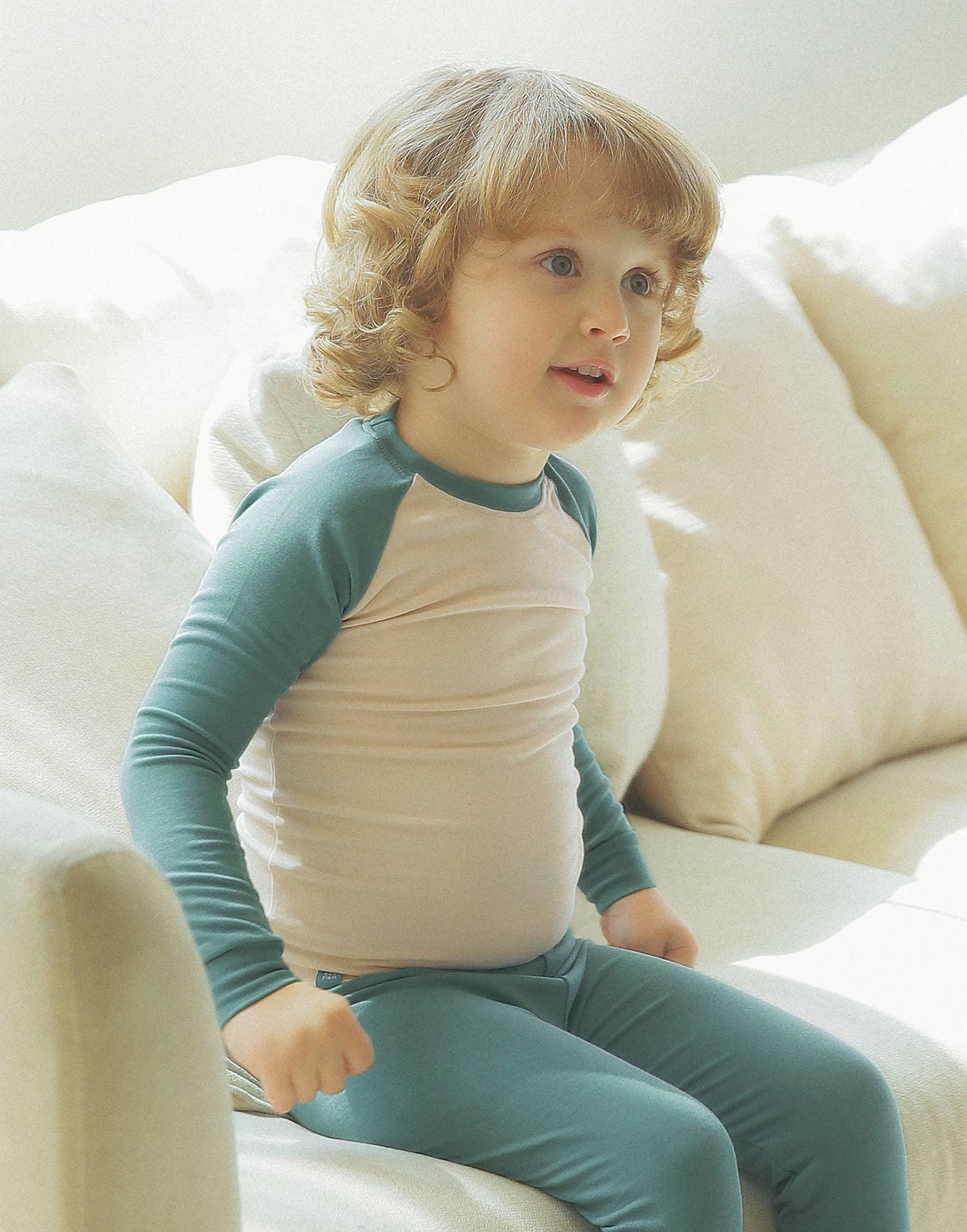 Modal Raglan Boys Girls  Long Sleeve PJs