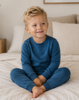 Bamboo Teal Long Sleeve PJs