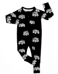 Monster Trucks | Black Bamboo Romper