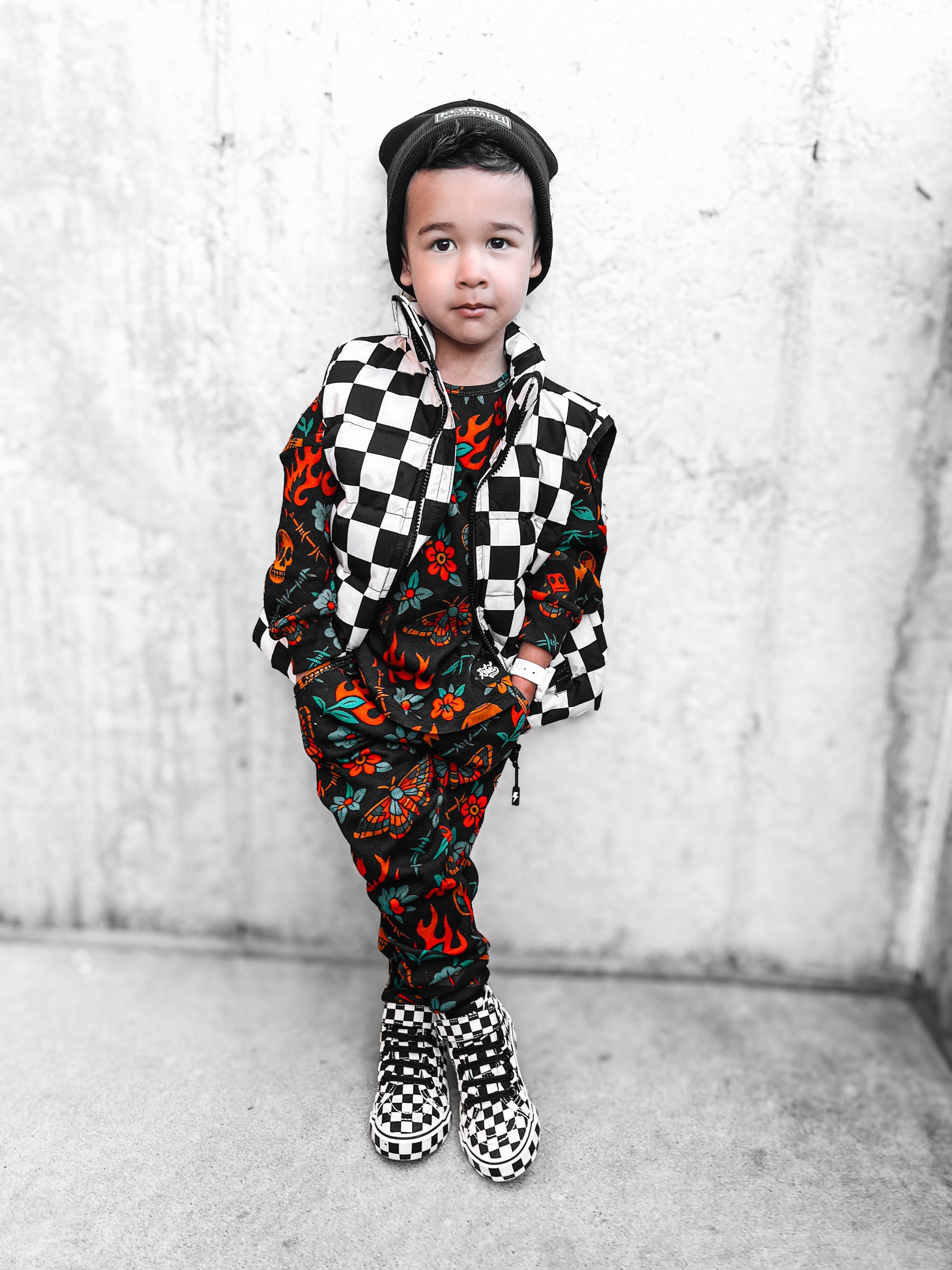 SK8TR Hi-Top in Venice (Checkered)