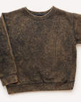 Acid Wash Chocolate Crewneck