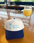 Mom's Drink Martinis - Navy Vintage Trucker Hat