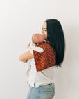 Rust Mudcloth Burp Cloth