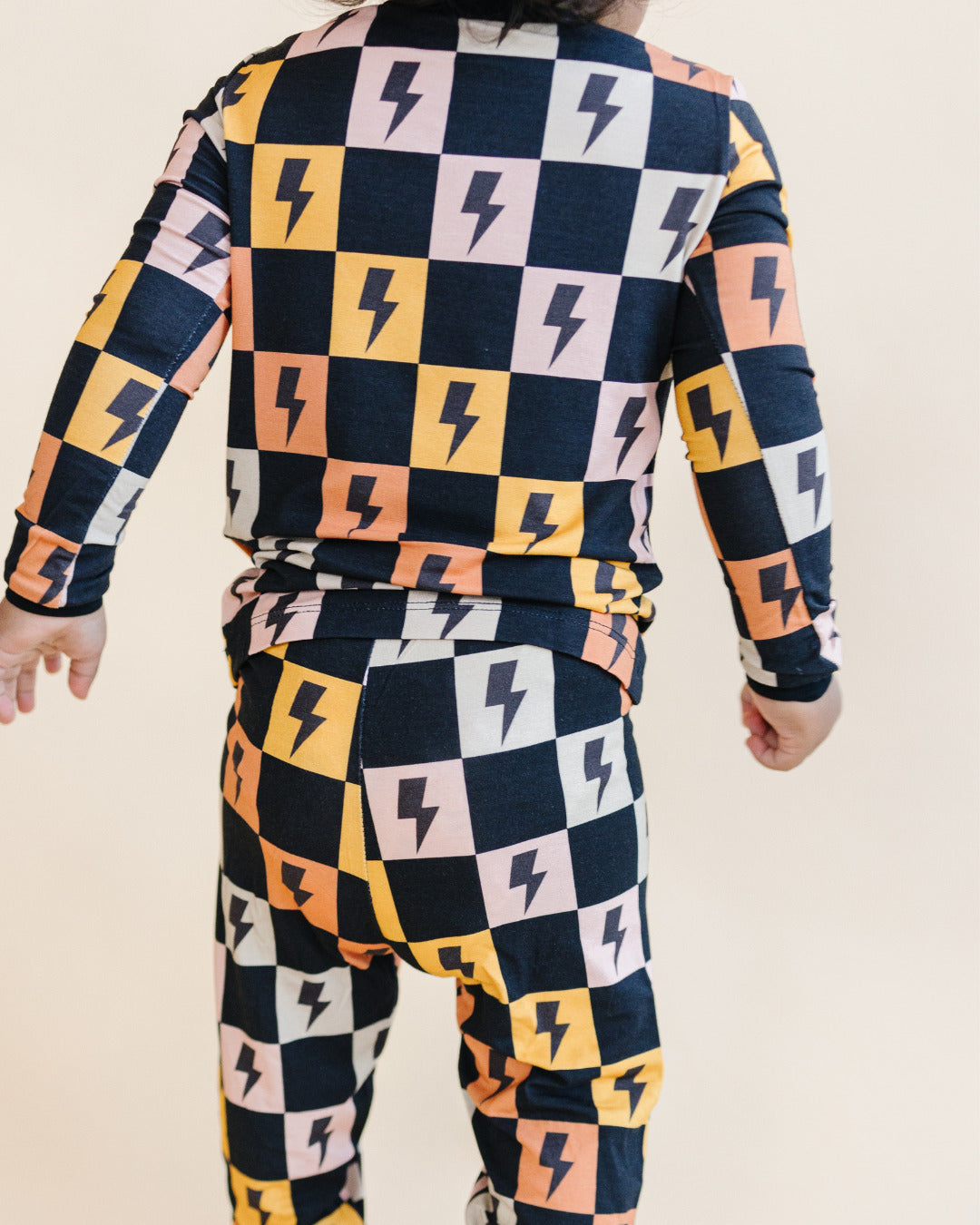 Bamboo Two Piece Set | Colorful Checks &amp; Bolts