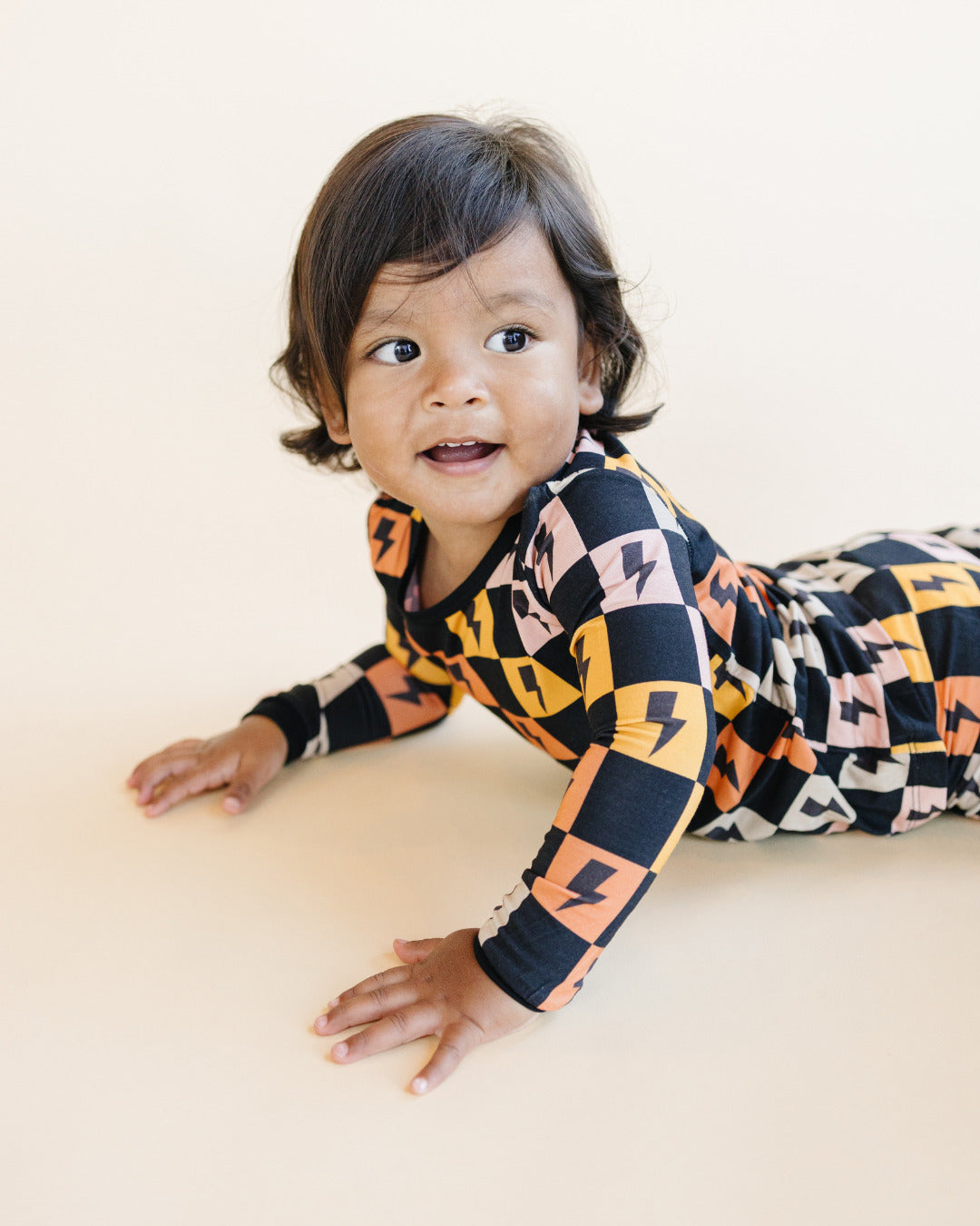 Bamboo Two Piece Set | Colorful Checks &amp; Bolts